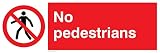 Viking Signs Pa33-l62-v piétons Symbole interdit, vinyle, 200 mm H x 600 mm L