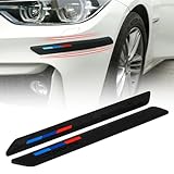 Xotic Tech Front Rear Bumper Corner Edge Lip Guard Protector Anti Collision, M Color Sport, Compatible with BMW