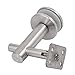 Aexit 43mm Base Construction Hardware Dia 304 Stainless Steel Adjustable Glass Stair Handrail Bracket Model:39as13qo307