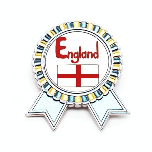 Broche drapeau Angleterre rouge métal M idée cadeau pour passionné d'histoire