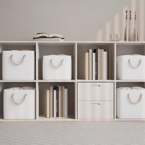 OUTBROS Aufbewahrungsboxen, 38x28x26cm (Weiß, 3-Pack) – Ansicht 2
