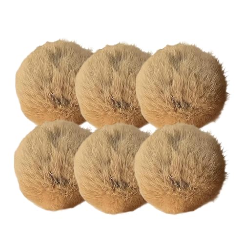 Dmuzsoih Balles d'à Chat pour Chats - Accessoires pour Animaux Lavables et Interactifs 6 Pièces,Jouet Boule Duveteuse pour Chat d'Intérieur avec Cataire,pour Enrichissement Stimulation Jeu Exercice