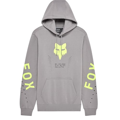 Sweat à capuche Fox Shield vêtement polaire chaud gris acier taille S