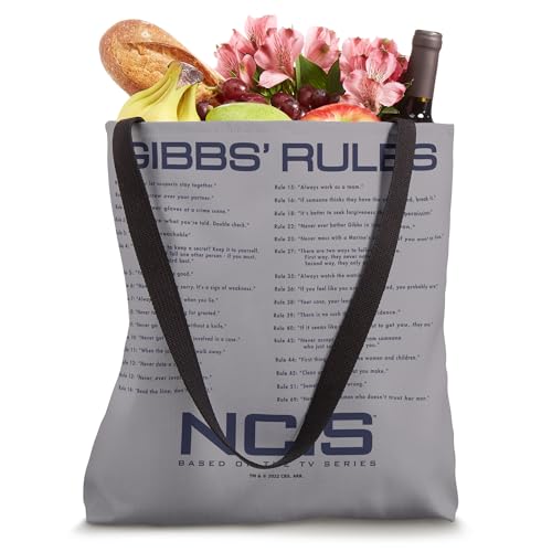 Bolso tipo tote con reglas de Gibbs de NCIS miniatura 4