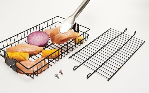 Onward Manufacturing Company Non-Stick Flat Spit Rotisserie Grill Basket by GrillPro - Image 2