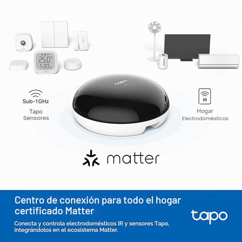 Miniatura 13 de Tapo H110 Infrared Remote Control Compatible With 18 Types Of Devices, Over 8000 Brands, Hub For Sensors Cap, Voice Control With Alexa Siri, Compatible With Matter, Timer, Ir Hub