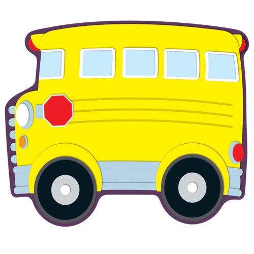 Image of Carson Dellosa 36 School Bus Bulletin Board Cutouts, Bus Cutouts for Bulletin Board, Preschool & Kindergarten Classroom Decor, Back to School Classroom Cutouts, Elementary Classroom Decor