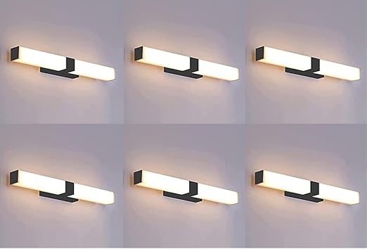 Desidiya 15W Rectangular LED Mirror Bathroom Picture Wall Light Led Mirror Light Warm White (Pack of 6)