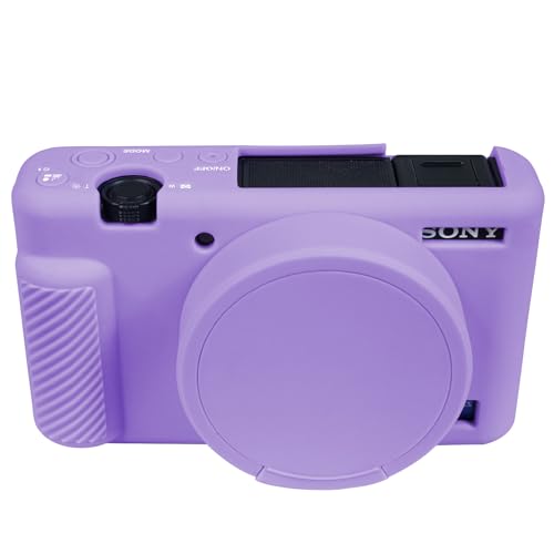 Funda de silicona para cámara Sony ZV-1 color morado miniatura 1