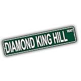 Nevada Mountains Pick Your Mountain Compatible/Replacement for Diamond King Hill United States Mountain Aluminum Metal Tin Street Sign Style Home Decor For Man Cave Poker Tavern Game Room