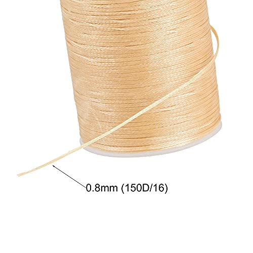 Hilo encerado de cuero para coser 98 yardas 1mm miniatura 3