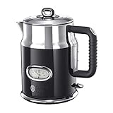 Capacidad: 1,7 l Russell Hobbs Retro Hervidor Classic Noir