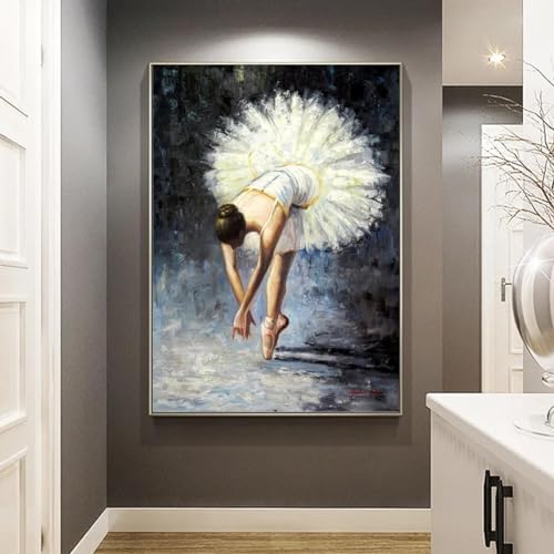 Toile danseuse de ballet 50x70cm pour habiller un mur vide sans encombrer