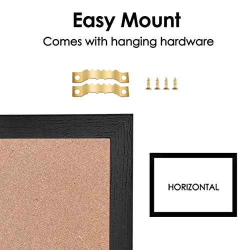 Umtiti 13" X 17" Chalkboard Calendar And Bulletin Combo Board. Black Wooden Frame，Magnetic Chalkboard.perfect For Office, Home School Message Board,Hbzhb-Bk3442-Us #TOP2