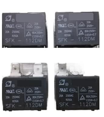 2 Rel&egrave; Di Potenza SFK-112DM 12VDC 4 Pin 25A 250VAC, Nuovo