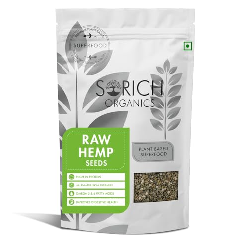 Image of Sorich Organics Hemp Hearts Seed 200g - Raw, Shelled Hemp Seeds | High Protein, Omega 3 & 6 | Keto, Vegan, Gluten-Free Superfood, Great for Smoothies & Salads.