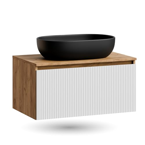 Gold Eiche Weiß (Geriffelt)