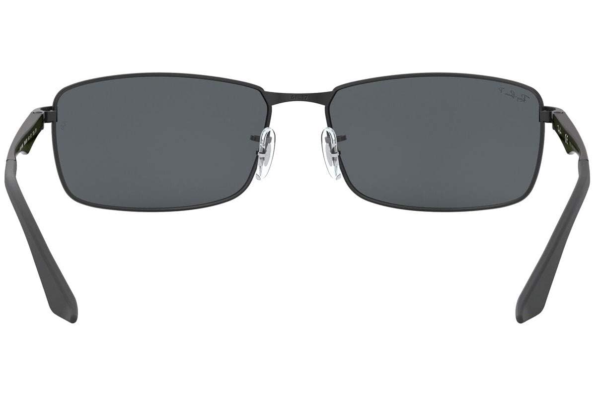 Ray-Ban Unisex Mod. 3498 okulary przeciwsłoneczne, czarne (podstawa: Czarne, szkieł: zielone klasyczne 002/71), rozmiar XL (rozmiar producenta: 61)