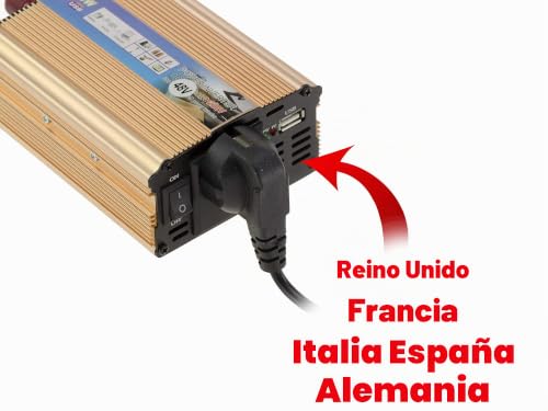 Inversor de corriente 48V a 220V para evitar apagones conectando equipos de hasta 300W 3