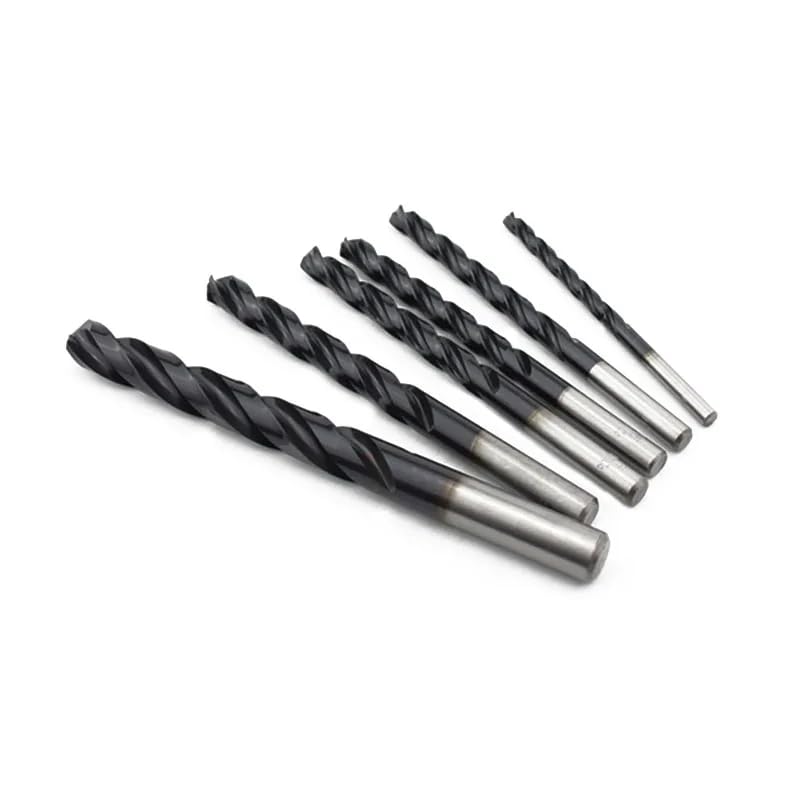 WZFCBroca M35 HSS-Co Cobalto TiAlN, 3 Flautas, Broca Helicoidal, Herramienta Perforadora De Metal Para Acero Inoxidable,8mm 10 Piezas