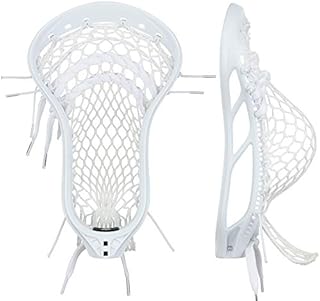 StringKing Men’s Mark 2F Faceoff Lacrosse Head Strung with Type 4f Mesh (White/White)
