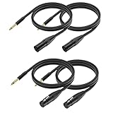 Yinker 5 feet XLR Cable, 1/4 to XLR Male + 1/4 to XLR Female