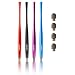 Honsky Cell Phone Stylus, Tablet Stylus for Touch Screens: Universal Long Metal Slim Waist Stylist Pens, Tablet Pen, Touchscreen Stylus Pen ¨CWith Replacement Tips, Black, Blue, Purple, Red, 4 Packs