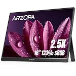 ARZOPA – ARZOPA 2.5K Portabeler Monitor, 16 Zoll 2560x1600 HDR 10bit 