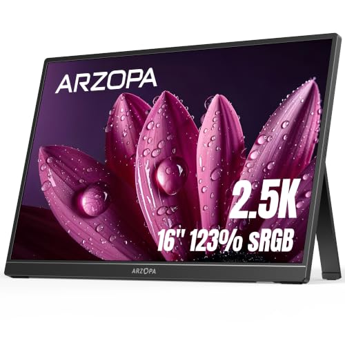 Amazon.co.jp: ARZOPA 16インチ 2.5K モバイルモニター 2560x1600 QHD