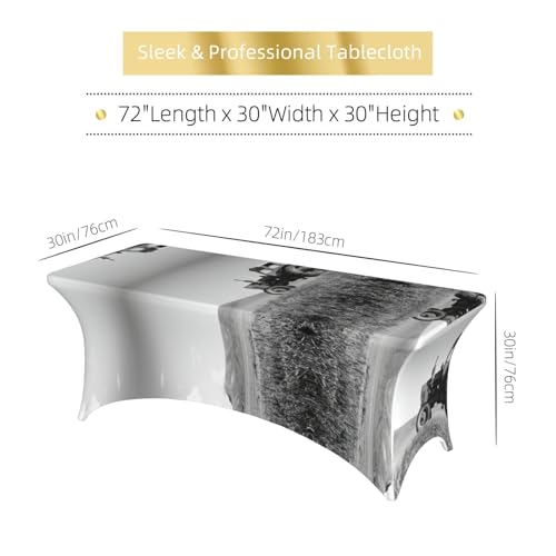 Housses de table rectangulaires extensibles pour protéger et décorer vos buffets - 7