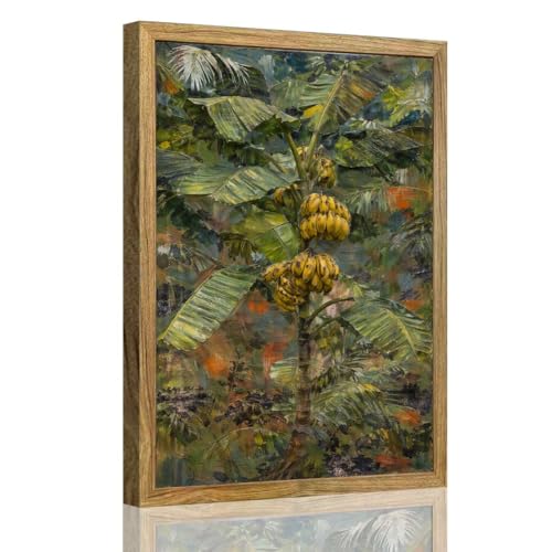 Framed Banana Tree poster Canvas Print Art Painting Pictures Wall