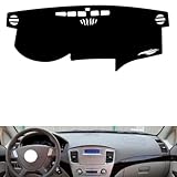 leather dash board cover mat Compatible with Mitsubishi Galant ，dashboard cover(Black)
