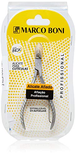 Alicate para Cutícula, Afiação Profissional, Cabo com Ondas, Aço Inox, 1758AF, Marco Boni, 1 Unidade