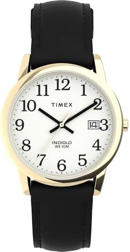 Timex Men's Easy Reader Date Leather Strap Watch