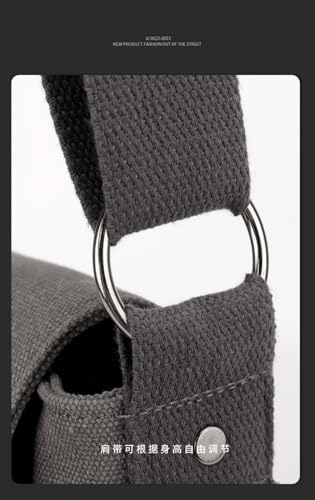 Bolsa de lona para hombre de un hombro con espacio amplio 6