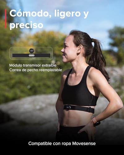 Suunto Smart para correr y entrenar con comodidad usando este cinturón negro M 5