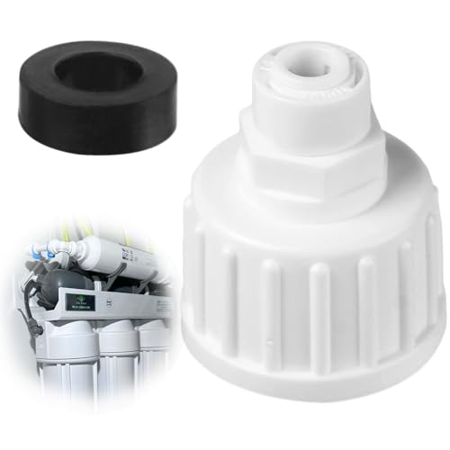 3/4 Bsp X 1/4 Push Fit Tap Adapter, Quick Connect Fridge Water Connector, No Retaining Clip Water Pipe Fittings Replacement for Filters, Purifier, Pipe