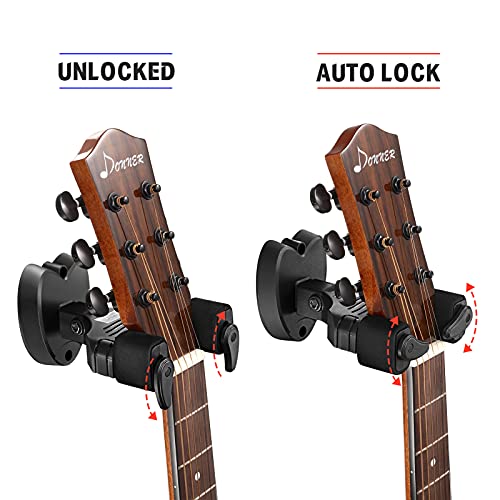 Donner Support Mural pour Guitare Noir, accroche guitare mural pour toutes les guitares acoustiques ou électriques… - Les Beatles, Paul McCartney, John Lennon, RIngo Starr, George Harrison Donner Support Mural pour Guitare Noir, accroche guitare mural pour toutes les guitares acoustiques ou électriques… – Image 5