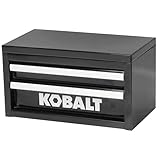 Mini 2-Drawer Steel Tool Box Black