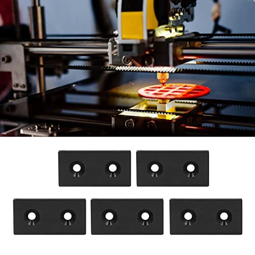 Brrnoo Aluminum Profile End Caps, Alloy Metal Cover Plate Linear Moving Parts 5Pcs Aluminum Profile End Cap Cover Plate 