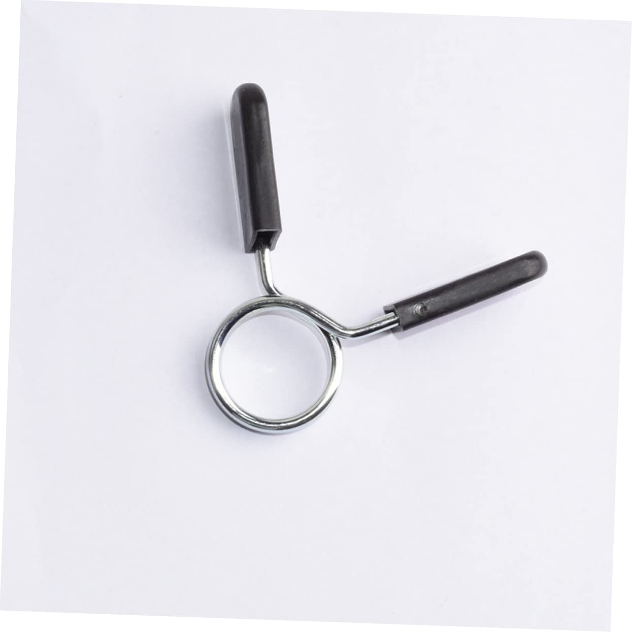 Happyyami 6Pcs Bar Spring Lock Collars Durable Weightlifting Barbell Clamps Secure for Dumbbells and Barbells Easy Squeeze Design for Quick Weight Changes Compact