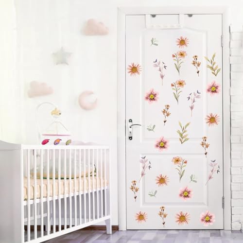 Vinilos decorativos florales Boho Mfault 35 x 12 pulgadas miniatura 5
