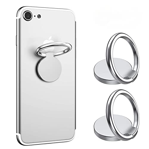 2Pcs Cell Phone Ring Holder Finger Kickstand 360°Rotation Ring Grip Universal Mobile Phone Ring For Iphone X 8 7 Plus 6S 6, Samsung Galaxy S6 S7 S8 S8 Plus, Note, Lg And All Other Phones(Gunmetal) #TOP5