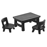 Installation simple : installation facile sans avoir besoin d'outils supplémentaires, vous permettant d'améliorer votre espace sans effort, tabouret de jardin miniature pour maison de poupée, modèle de tabouret pour maison de poupée