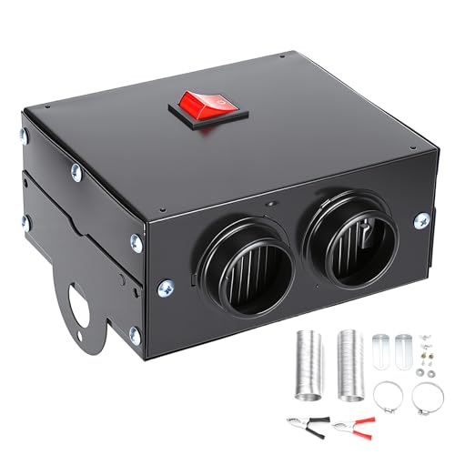 ZESTEFY Tragbarer Auto Heizlüfter 12V 600W mit Defroster – Schnelle Aufheizung in 5 Sekunden, Leiser Lüfter, für PKW, LKW, Wohnmobil und Camping