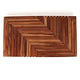Belari Teak Shower Mat - Teak Bath Mat - Wood Bath Mat - Wood Shower Mat - Teak Doormat/Sauna Mat (Niveau)