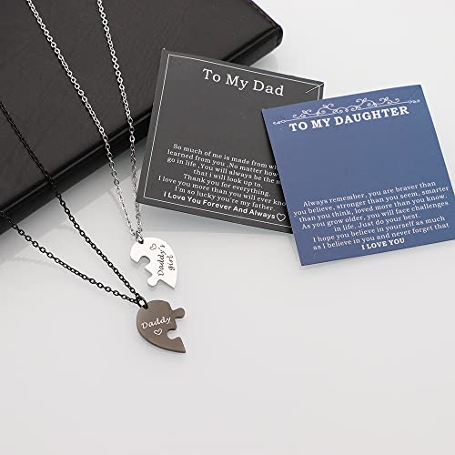 Dad Daddy's Girl/Mother Daughter Matching Set Bracelet Dad/Mom Gift From Daughter Fathers Day Dad Birthday Gift For Dad (Daddy & Daddy's Girl Necklace) #TOP6