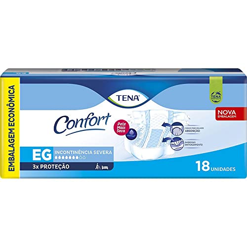 Fralda Geriatrica Tena Confort Eg 18 Unidades, Tena Fralda Geriatrica Tena Confort Eg 18 Unidades, Tena