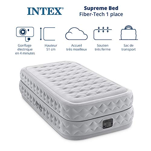 Intex Twin Supreme AIR-Flow AIRBED with Fiber-TECH BIP - Image 3