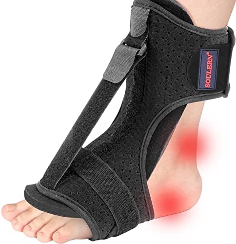 Plantar Fasciitis Night Splint Drop Foot Orthotic Brace,Improved Dorsal Night Splint for Effective Relief from Plantar Fasciitis, Achilles Tendonitis, Heel and Ankle Pain